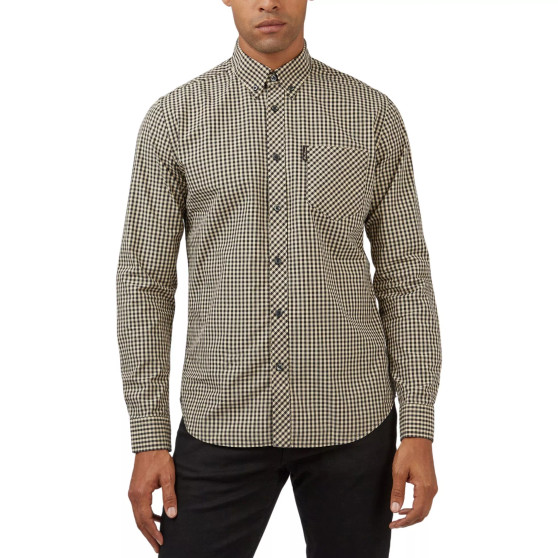 Men's Signature Gingham Long-Sleeve Button-Down Shirt