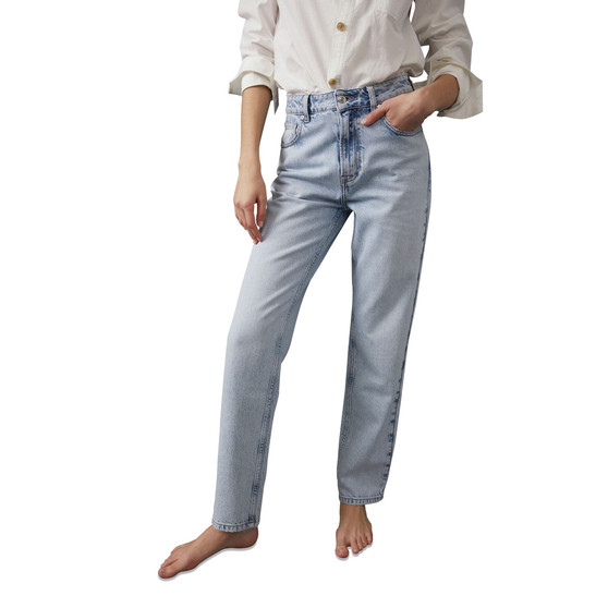 Women's Pacifica High-Rise Cotton Straight-Leg Jeans