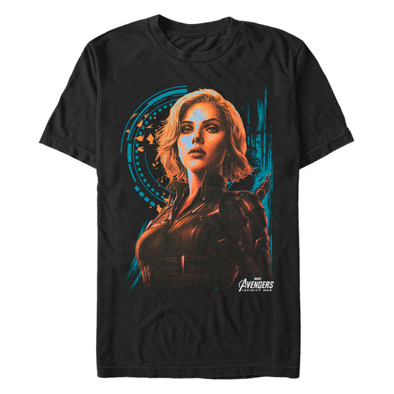 Marvel Men's Avengers Infinity War Painted Agent Widow Short Sleeve T-Shirt
