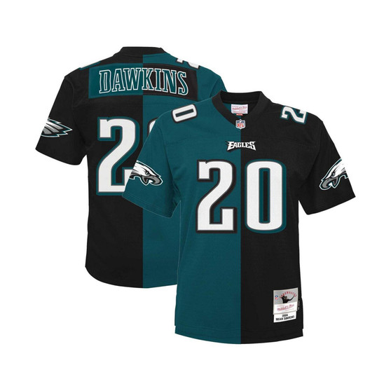 Men's Brian Dawkins Midnight Green and Black Philadelphia Eagles 2004 Split Legacy Replica Jersey