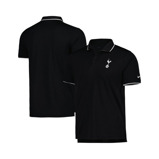 Men's Black Tottenham Hotspur Collegiate Polo Shirt