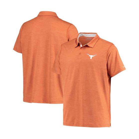 Men's Texas Orange Texas Longhorns Tech Trail Space Dye Omni-Shade Polo