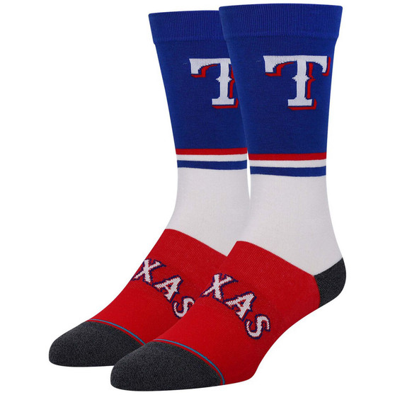 Men's White Texas Rangers Infiknit Color Crew Socks