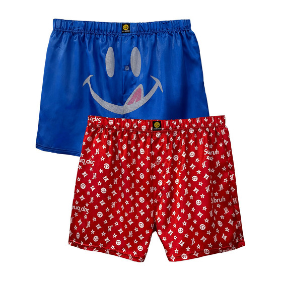 Men's Sup Bruh Satin Boxers, Set of 2