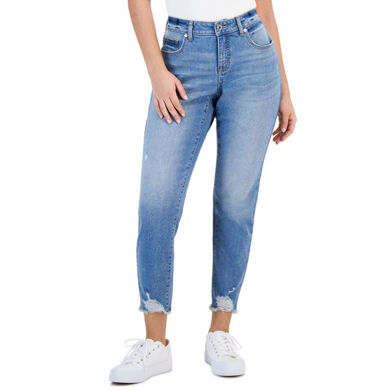 Petite Mid-Rise Curvy Fit Skinny Jeans, Created for Macy's