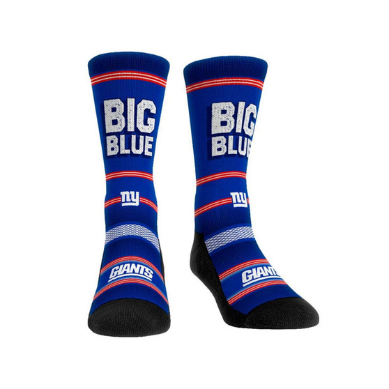 Men's and Women's Socks New York Giants Team Slogan Crew Socks