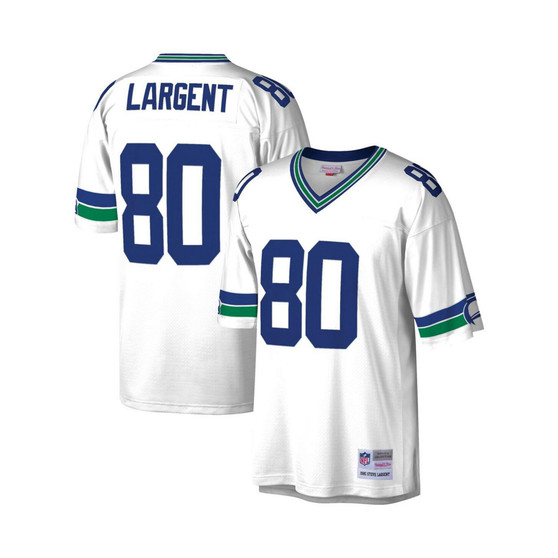 Men's Steve Largent White Seattle Seahawks Legacy Replica Jersey