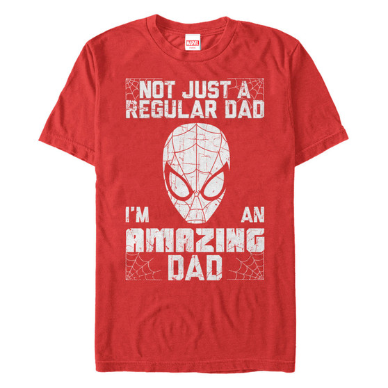 Marvel Men's Comic Collection Spider-Man I'm An Amazing Dad Short Sleeve T-Shirt