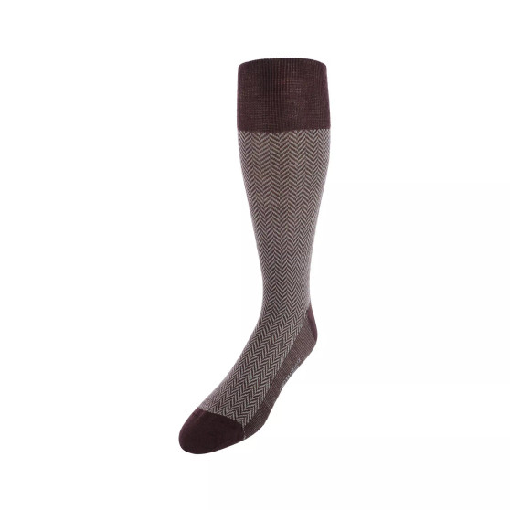 Hunter Merino Wool Herringbone Mid-Calf Socks
