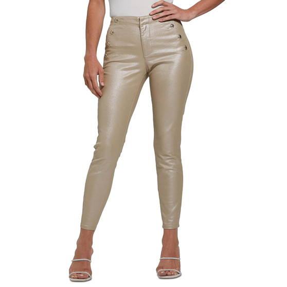 Women's Viola Metallic High-Rise Skinny Jeans