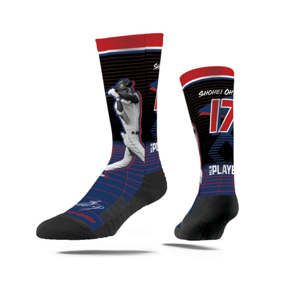 Men's and Women's Shohei Ohtani Los Angeles Angels Synthwave Premium Full Sub Crew Socks