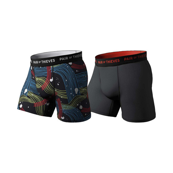 Men's SuperFit 2-Pk. Logo Waistband Boxer Briefs