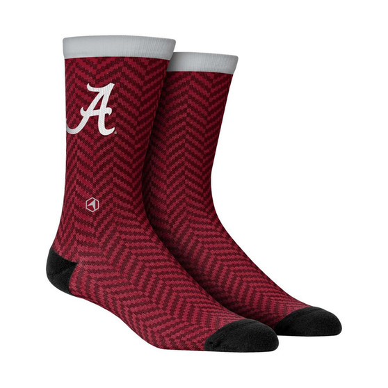 Men's Socks Alabama Crimson Tide Herringbone Dress Socks