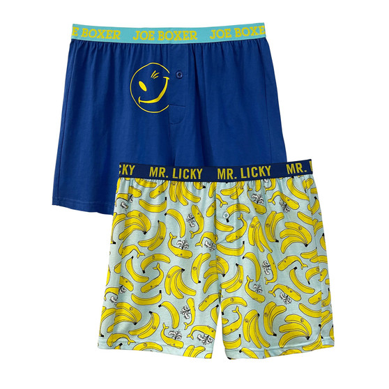 Men's Banana Whales Knit Boxers, Pack of 2