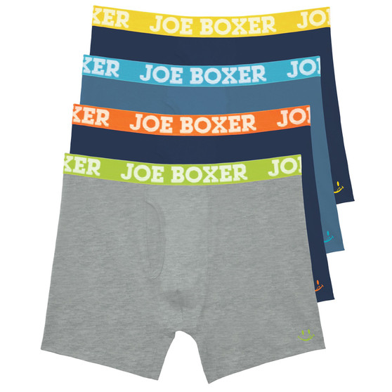 Men's Heather Combo Cotton Stretch Boxer Briefs, Pack of 4