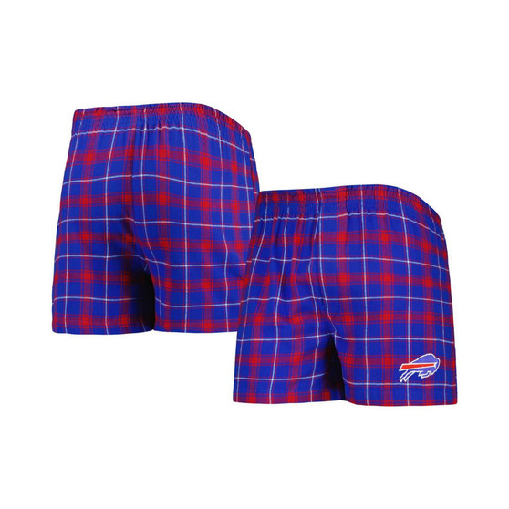 Men's Royal, Red Buffalo Bills Ledger Flannel Boxers
