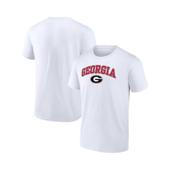 Men's Branded White Georgia Bulldogs Campus T-shirt