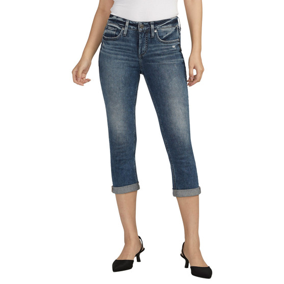 Women's Suki Mid Rise Capri Jeans