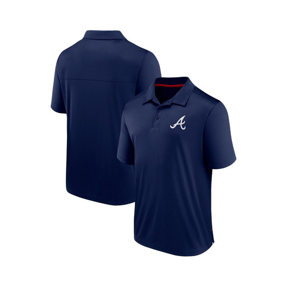 Men's Branded Navy Atlanta Braves Hands Down Polo Shirt