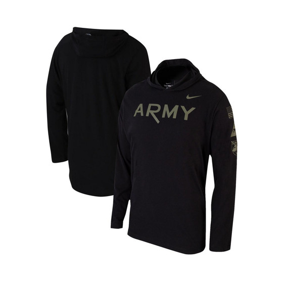 Men's Black Army Black Knights 1st Armored Division Old Ironsides Rivalry Long Sleeve Hoodie T-shirt