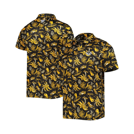 Men's Black Iowa Hawkeyes Super Terminal Tackle Omni-Shade Polo Shirt