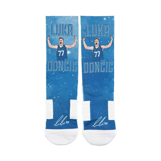 Men's Luka Doncic Dallas Mavericks Galaxy Socks