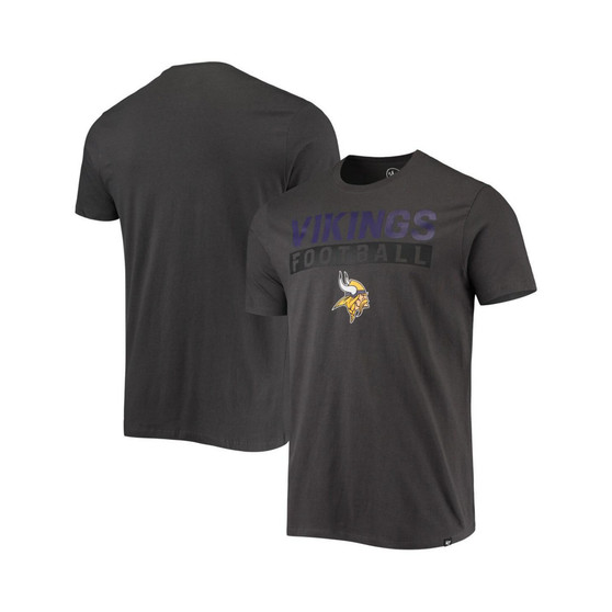 Men's '47 Charcoal Minnesota Vikings Dark Ops Super Rival T-shirt
