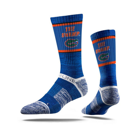 Men's Royal Florida Gators Slogan Crew Socks