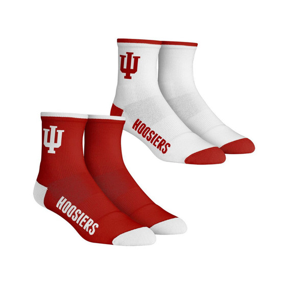 Men's Socks Indiana Hoosiers Core Team 2-Pack Quarter Length Sock Set
