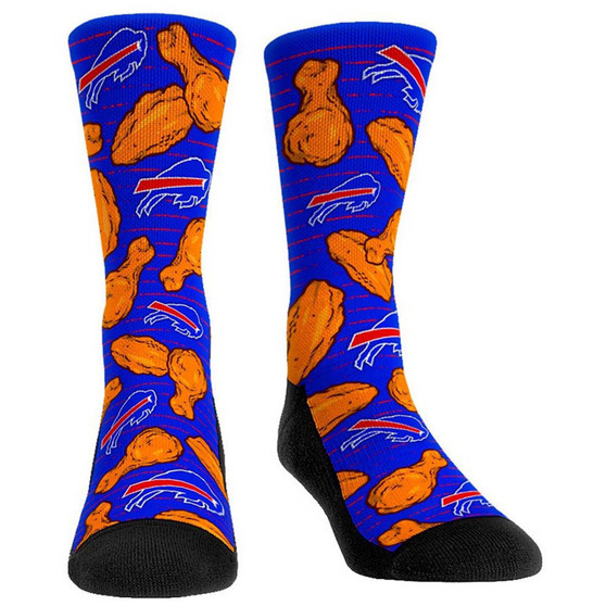 Men's and Women's Buffalo Bills Localized Food Multi Crew Socks