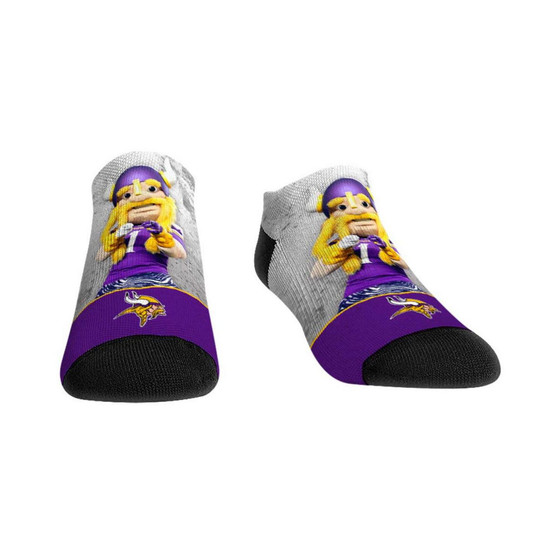 Men's and Women's Socks Minnesota Vikings Mascot Walkout Low Cut Socks