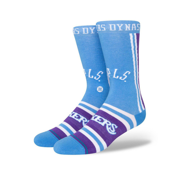 Men's Light Blue Los Angeles Lakers 2021/22 City Edition Crew Socks