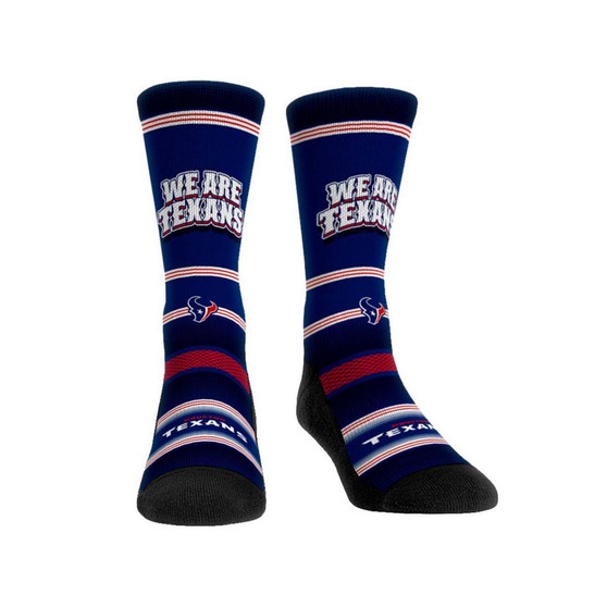 Men's and Women's Socks Houston Texans Team Slogan Crew Socks