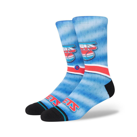 Men's Brooklyn Nets Hardwood Classics Fader Collection Crew Socks