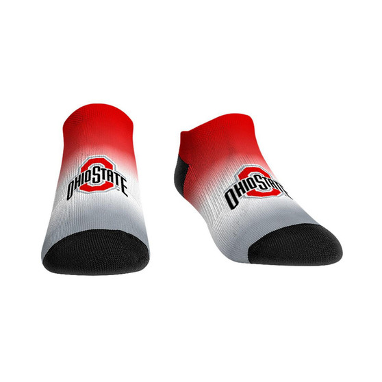 Men's and Women's Socks Ohio State Buckeyes Dip-Dye Ankle Socks