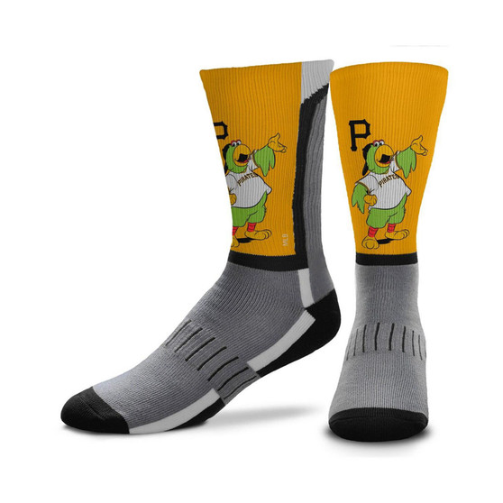 Men's Pittsburgh Pirates Mascot Snoop V-Curve Crew Socks