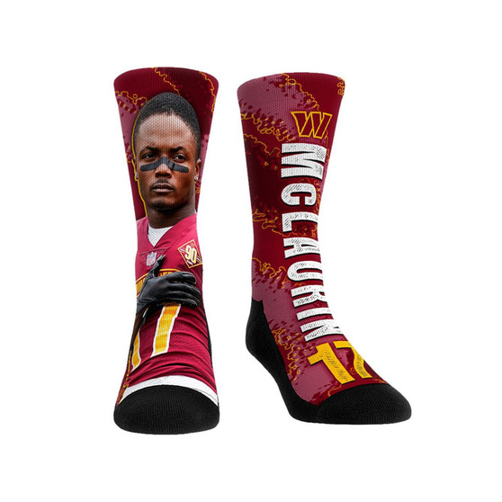 Men's and Women's Socks Terry McLaurin Washington Commanders Big Player Crew Socks