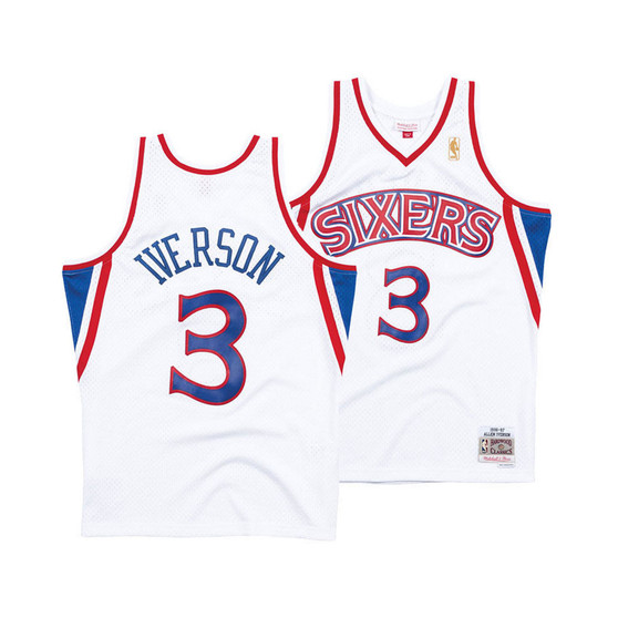 Men's Allen Iverson Philadelphia 76ers Hardwood Classic Swingman Jersey