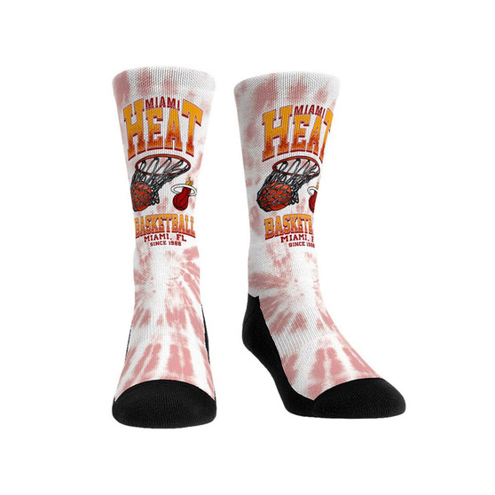 Men's and Women's Socks Miami Heat Vintage-Like Hoop Crew Socks