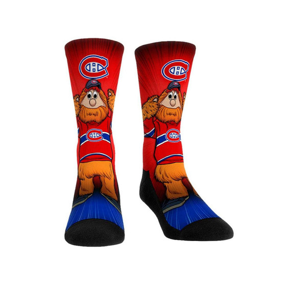 Men's and Women's Socks Montreal Canadiens Mascot Pump Up Crew Socks