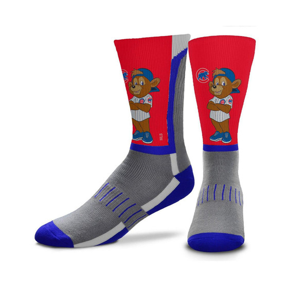 Men's Chicago Cubs Mascot Snoop V-Curve Crew Socks