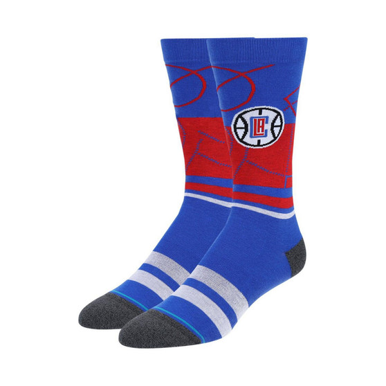 Men's La Clippers Blue Cross Court Infiknit Crew Socks