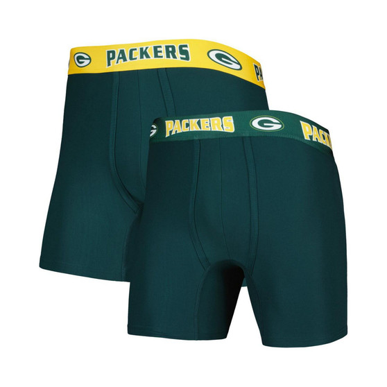 Men's Green, Gold Green Bay Packers 2-Pack Boxer Briefs Set