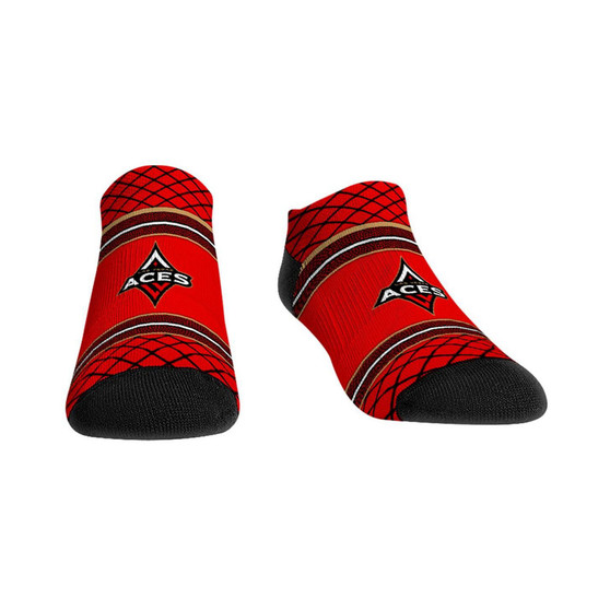 Men's and Women's Socks Las Vegas Aces Net Striped Ankle Socks