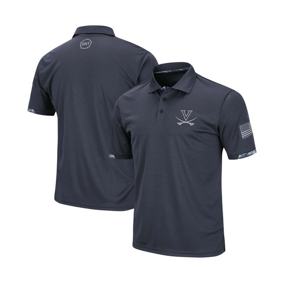 Men's Charcoal Virginia Cavaliers OHT Military Inspired Appreciation Digital Camo Polo