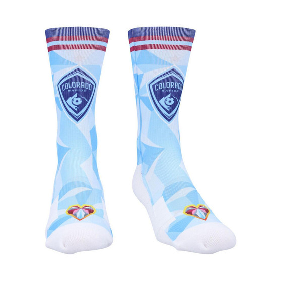 Men's and Women's Colorado Rapids Jersey Hook Crew Socks