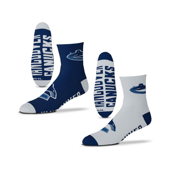 Men's Vancouver Canucks 2-Pack Team Quarter-Length Socks