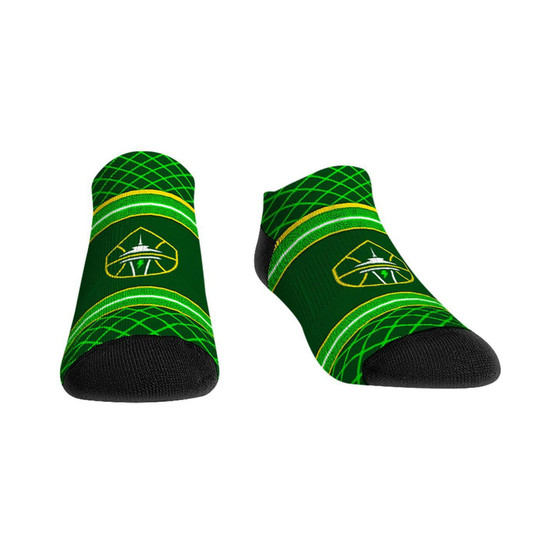 Men's and Women's Socks Seattle Storm Net Striped Ankle Socks