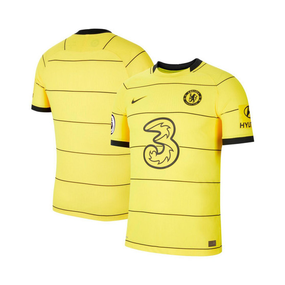 Men's Yellow Chelsea 2021/22 Away Vapor Match Jersey