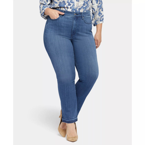 Plus Size High Straight Jeans